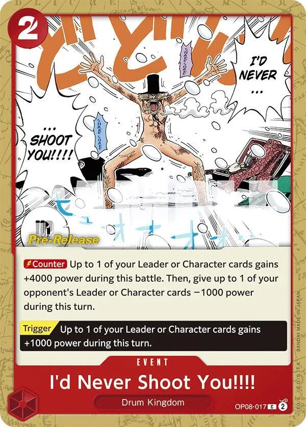 I'd Never Shoot You!!!! Promos: Two Legends card