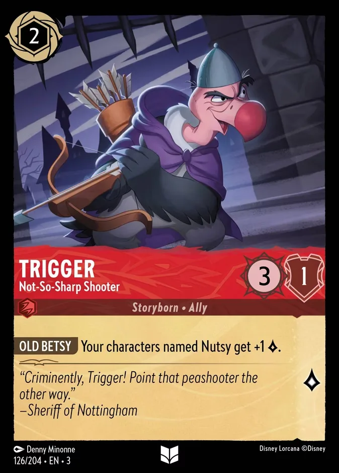 Trigger #126 Into the Inklands Disney Lorcana card