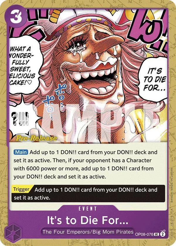 It's to Die For... Promos: Two Legends card