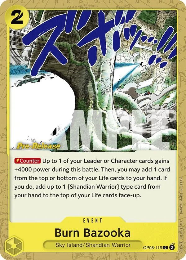 Burn Bazooka Promos: Two Legends card