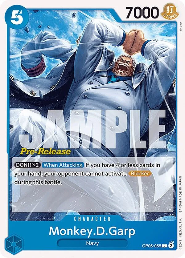 Monkey.D.Garp Promos: Wings of the Captain card