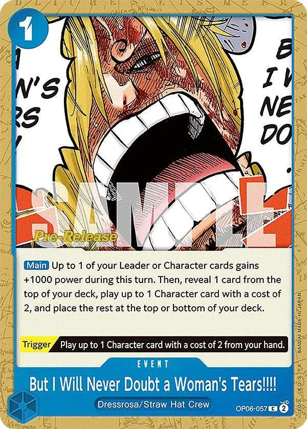 But I Will Never Doubt a Woman's Tears!!!! Promos: Wings of the Captain card
