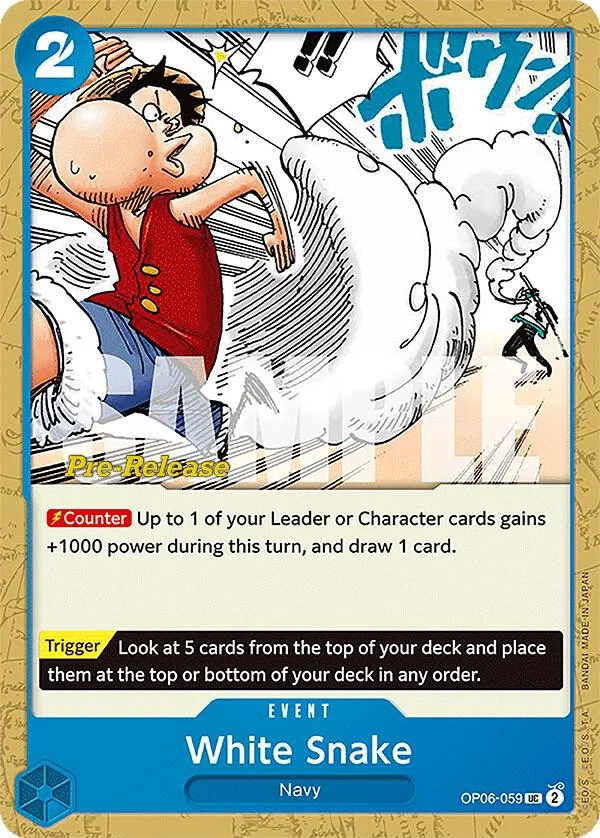White Snake Promos: Wings of the Captain card