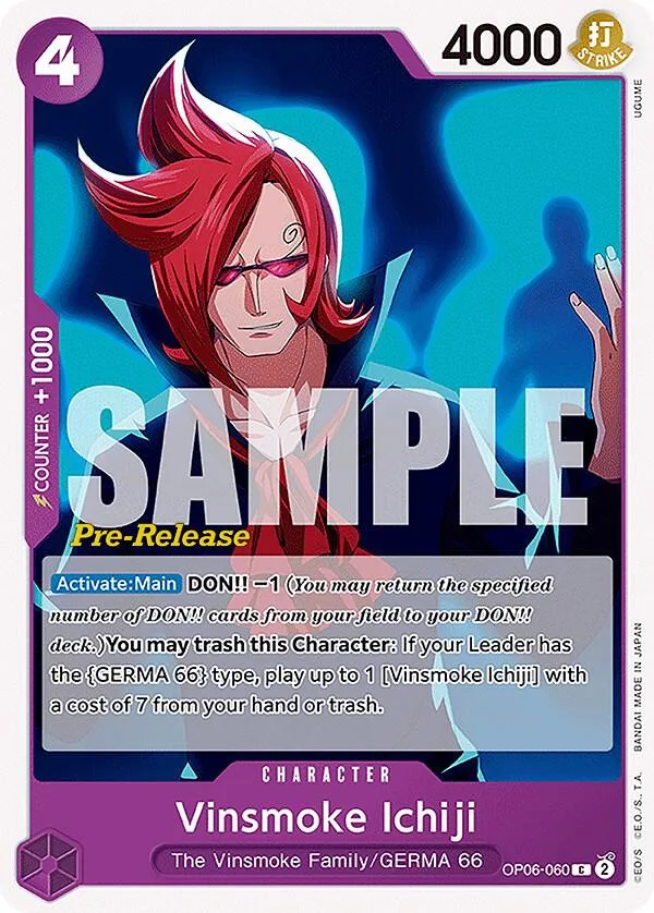 Vinsmoke Ichiji Promos: Wings of the Captain card
