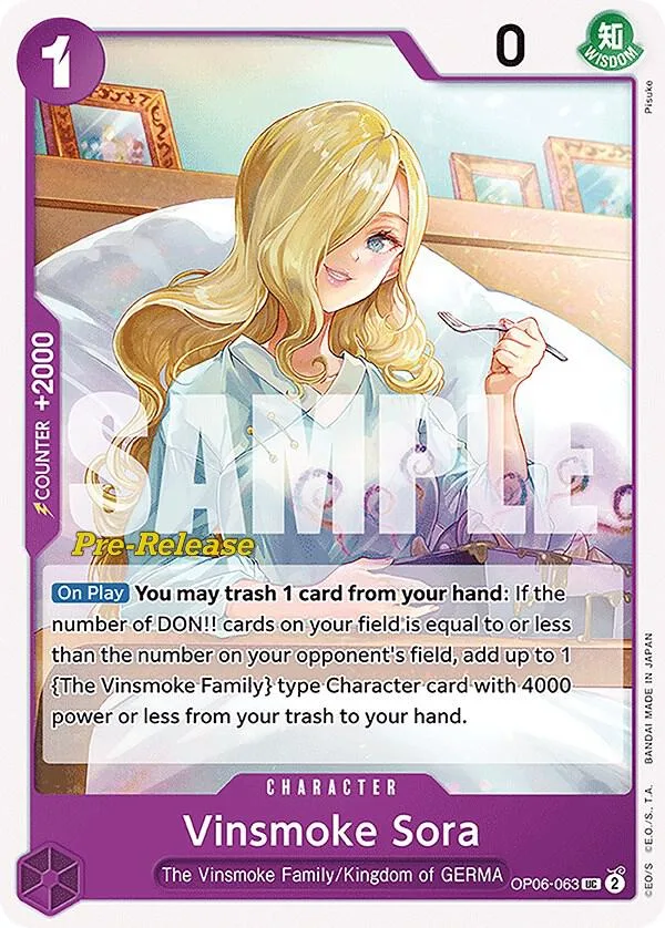 Vinsmoke Sora Promos: Wings of the Captain card