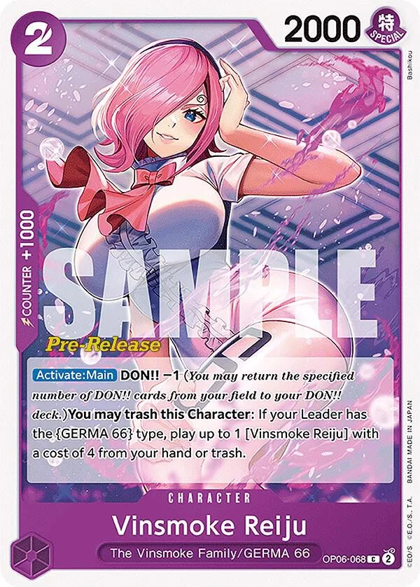 Vinsmoke Reiju Promos: Wings of the Captain card