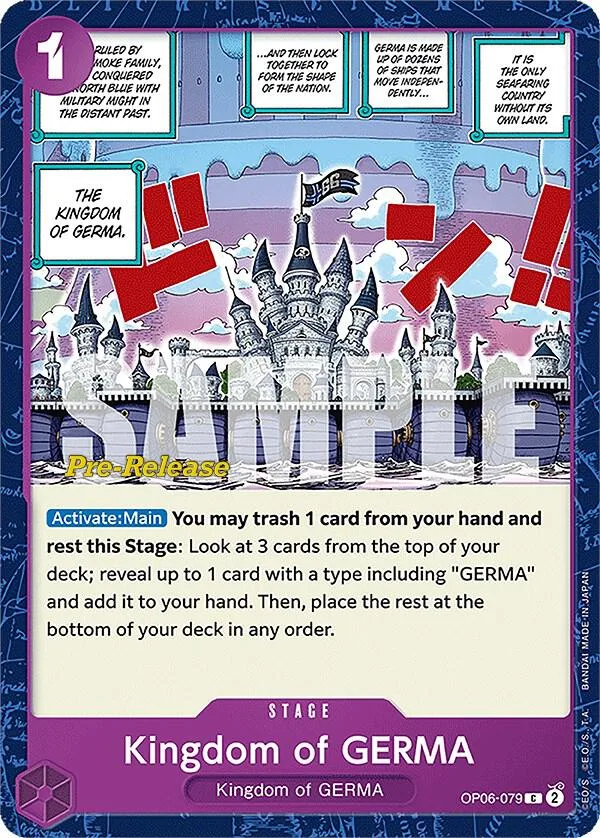 Kingdom of GERMA Promos: Wings of the Captain card