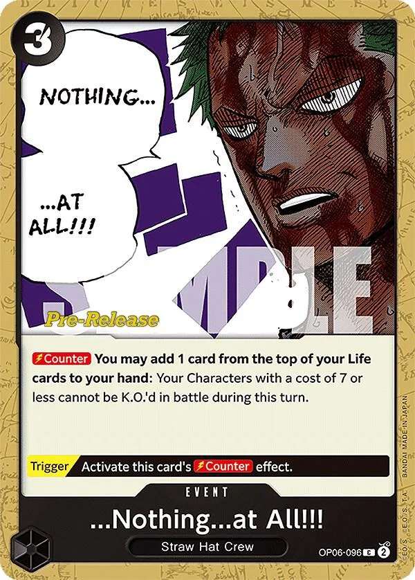 ...Nothing...at All!!! Promos: Wings of the Captain card