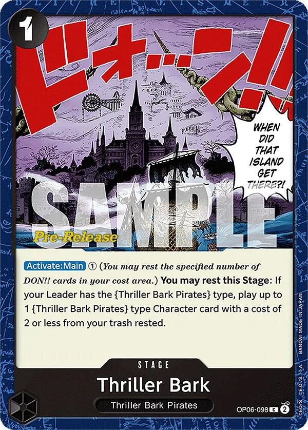 Thriller Bark Promos: Wings of the Captain card
