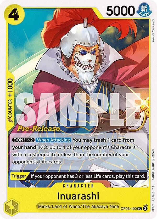 Inuarashi Promos: Wings of the Captain card