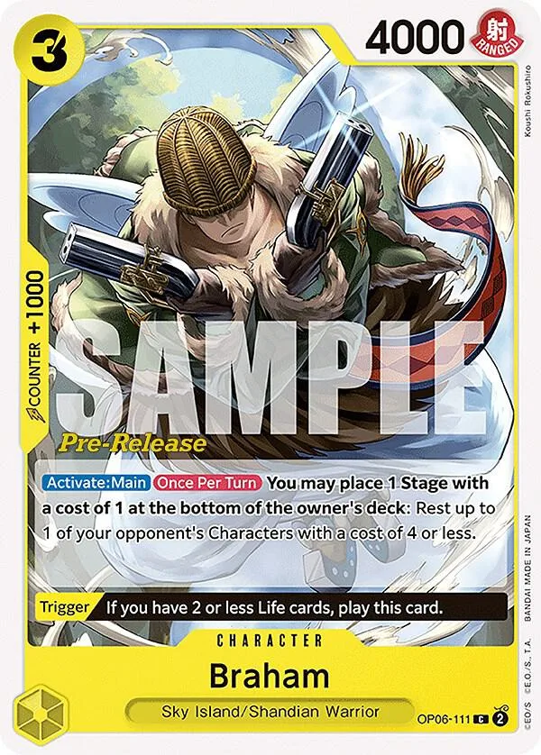 Braham Promos: Wings of the Captain card