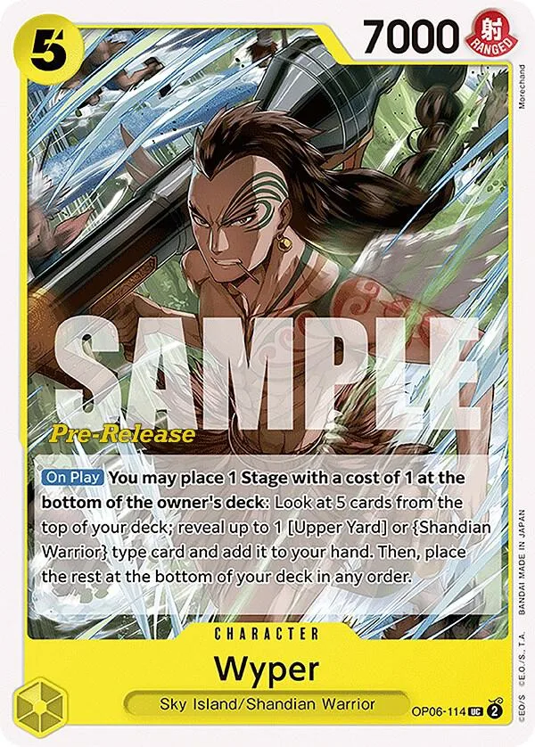 Wyper Promos: Wings of the Captain card