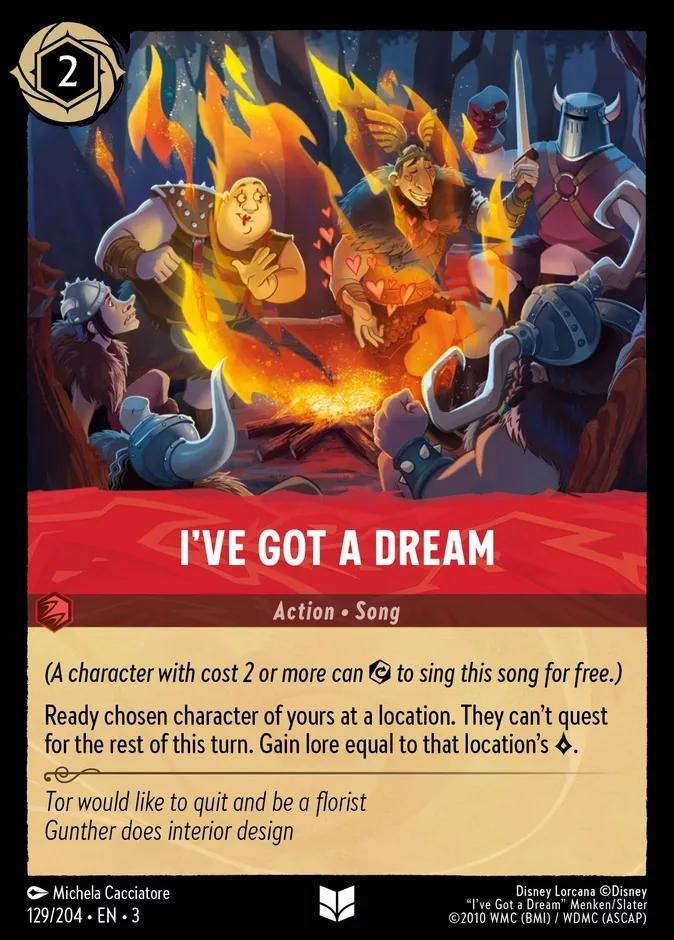 I've Got a Dream #129 Into the Inklands Disney Lorcana card