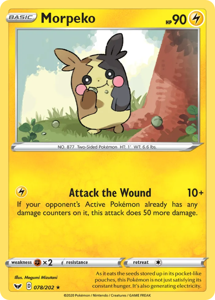 Morpeko #78 Sword & Shield Pokemon card