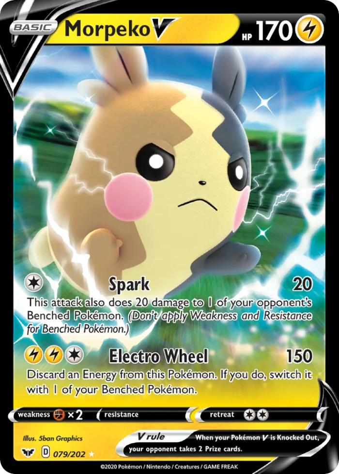Morpeko V #79 Sword & Shield Pokemon card