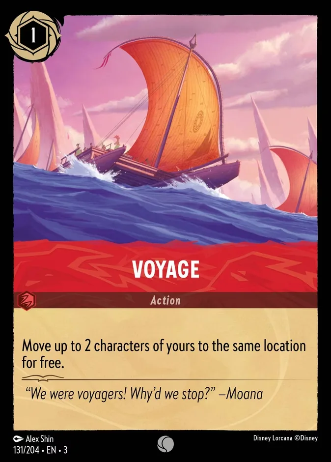 Voyage #131 Into the Inklands Disney Lorcana card