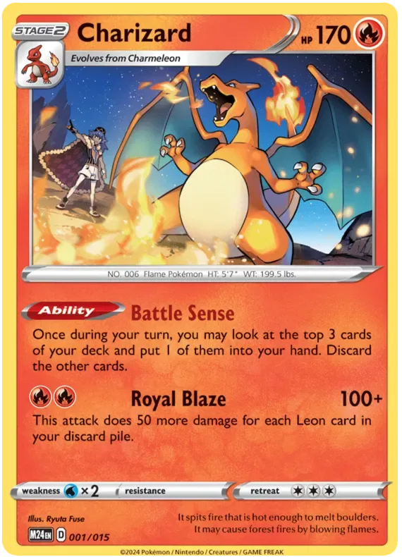 Charizard #001 McDonald's Collection 2024 Pokemon card