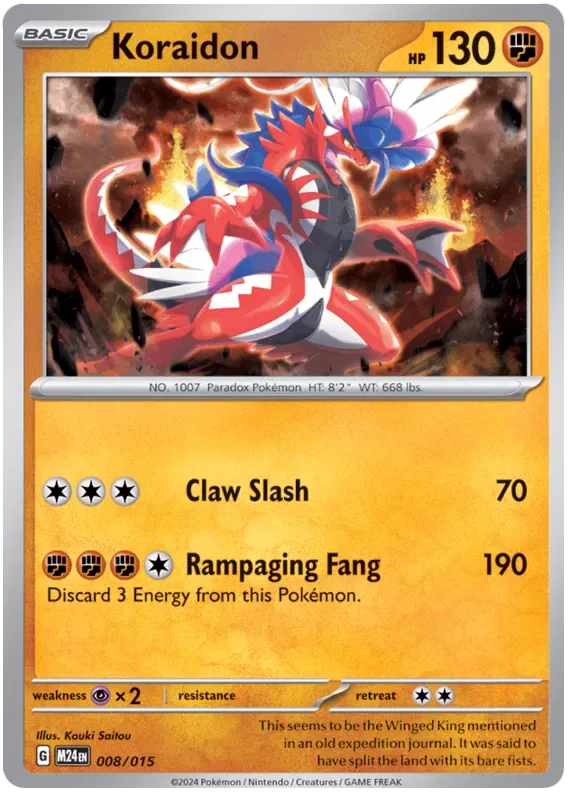 Koraidon #008 McDonald's Collection 2024 Pokemon card
