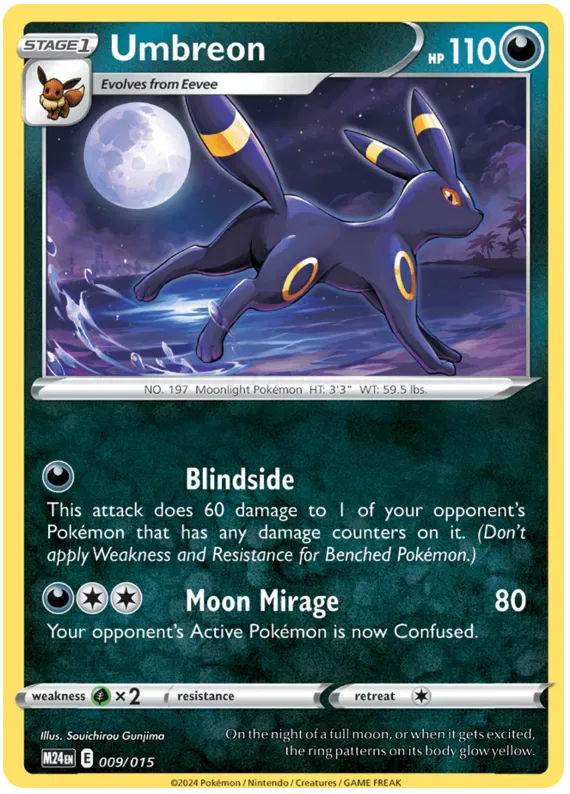 Umbreon #009 McDonald's Collection 2024 Pokemon card