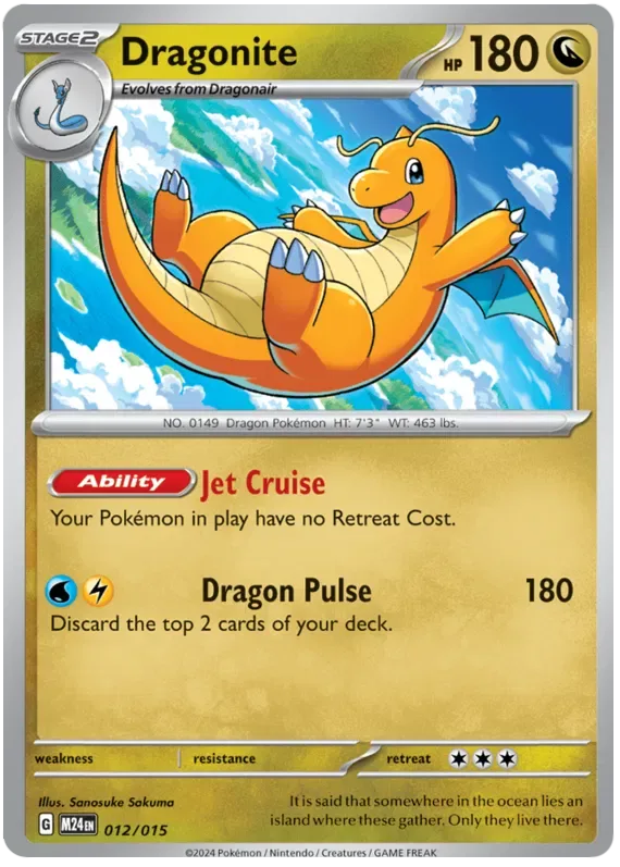 Dragonite #012 McDonald's Collection 2024 Pokemon card