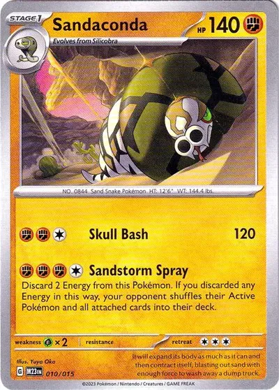 Sandaconda #010 McDonald's Collection 2023 Pokemon card
