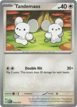 Tandemaus #013 McDonald's Collection 2023 Pokemon card