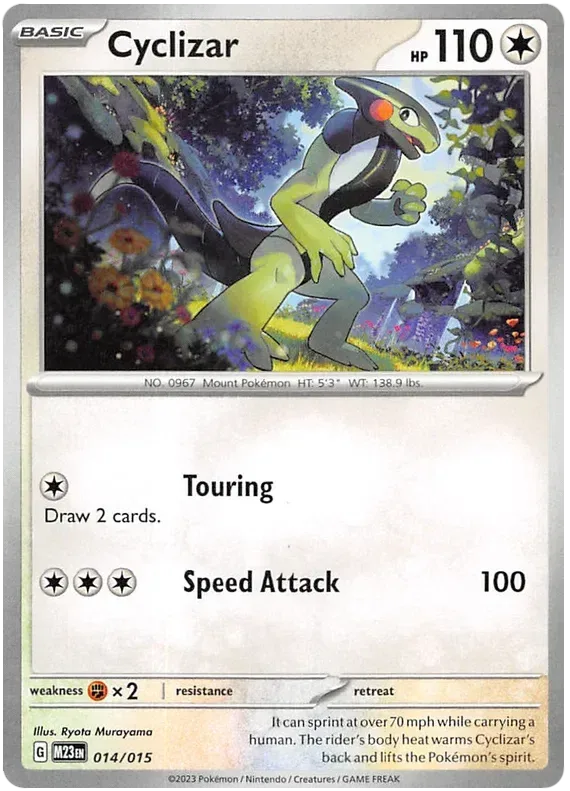 Cyclizar #014 McDonald's Collection 2023 Pokemon card