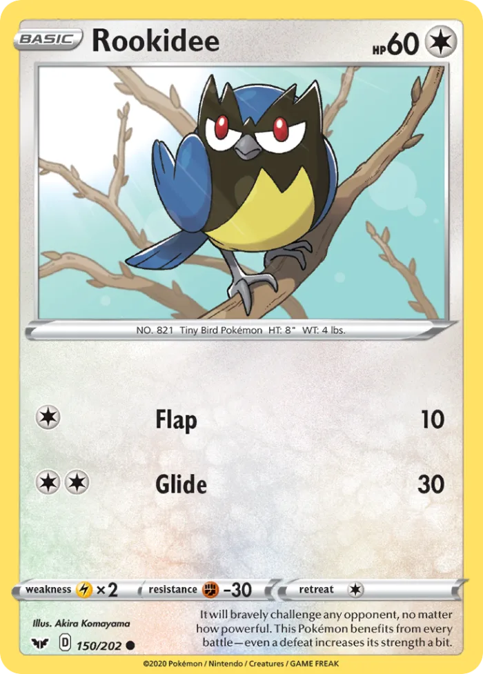 Rookidee #150 Sword & Shield Pokemon card