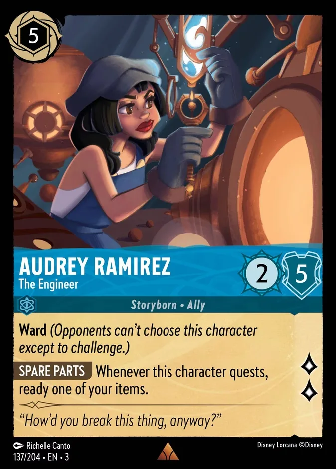 Audrey Ramirez #137 Into the Inklands Disney Lorcana card