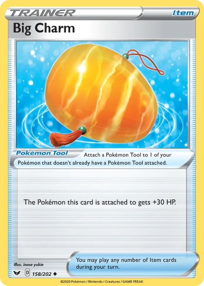 Big Charm #158 Sword & Shield Pokemon card