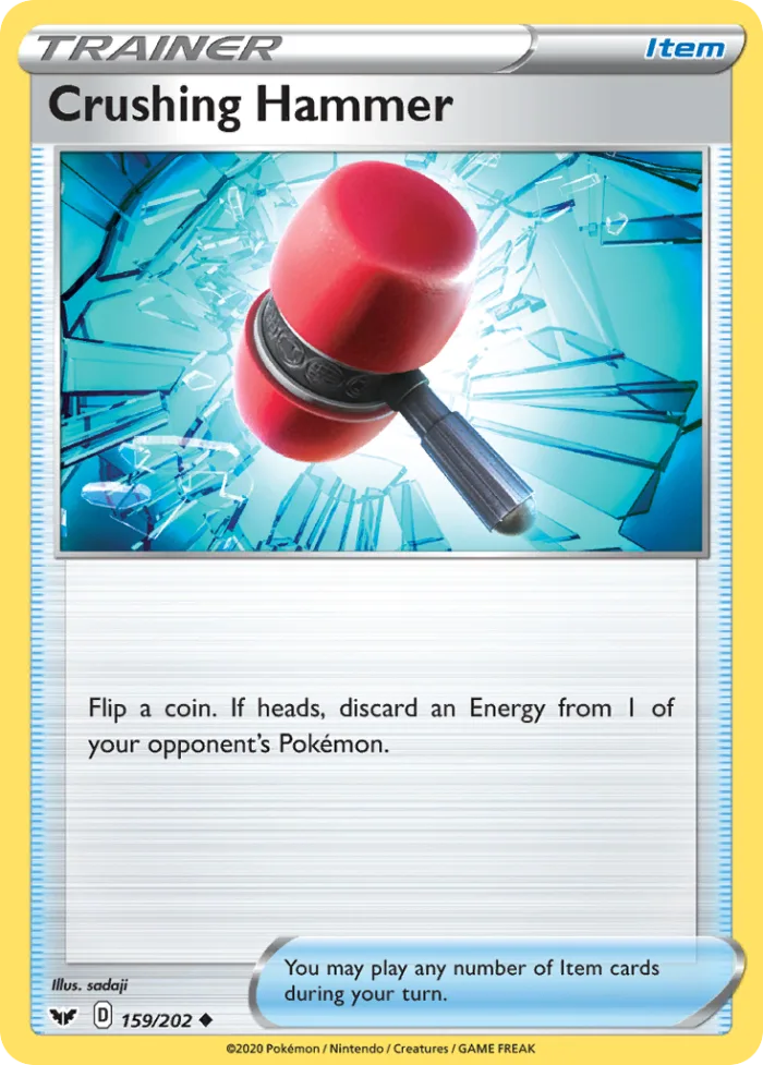 Crushing Hammer #159 Sword & Shield Pokemon card