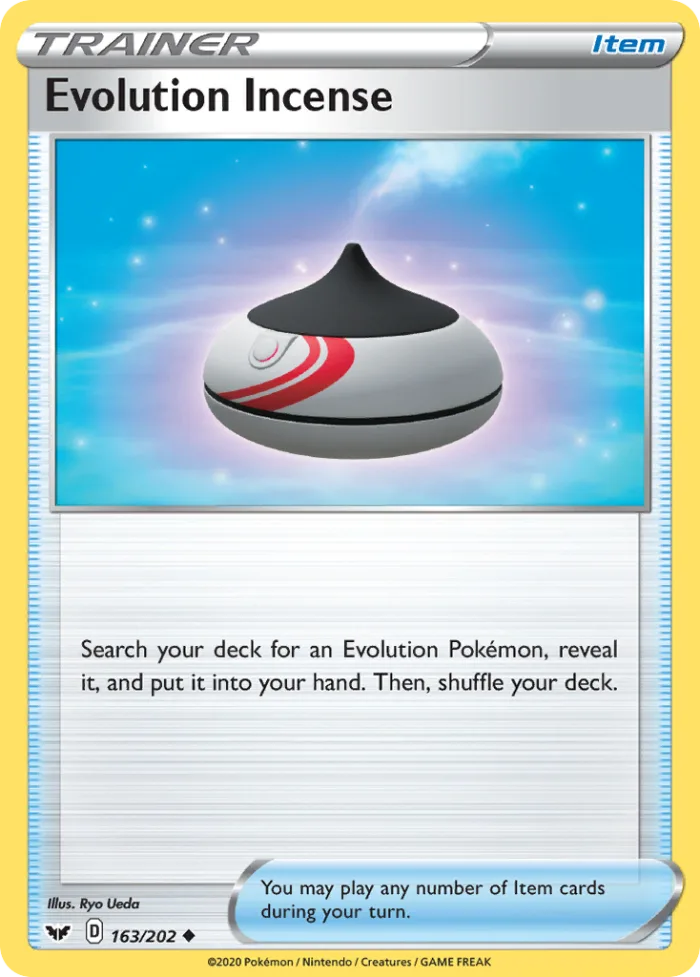 Evolution Incense #163 Sword & Shield Pokemon card