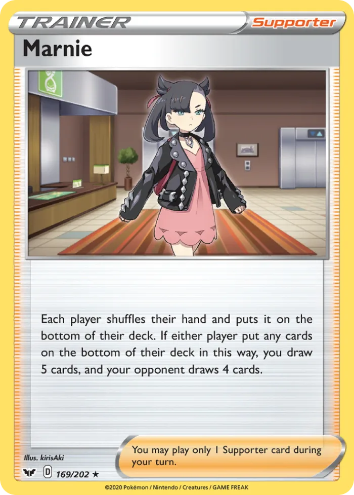Marnie #169 Sword & Shield Pokemon card
