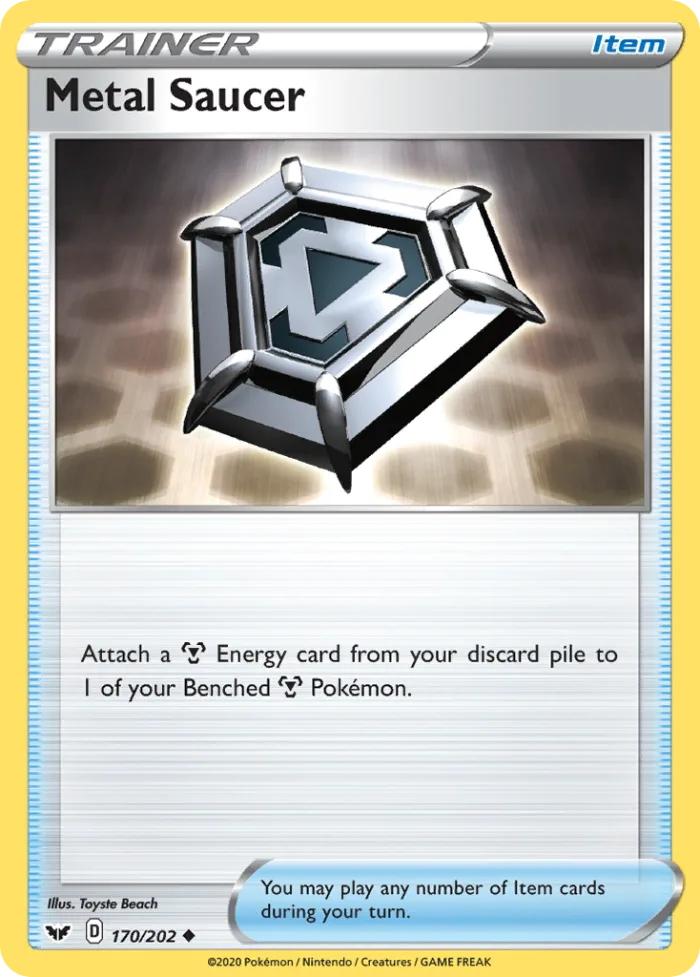 Metal Saucer #170 Sword & Shield Pokemon card