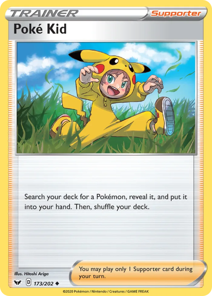 Poké Kid #173 Sword & Shield Pokemon card