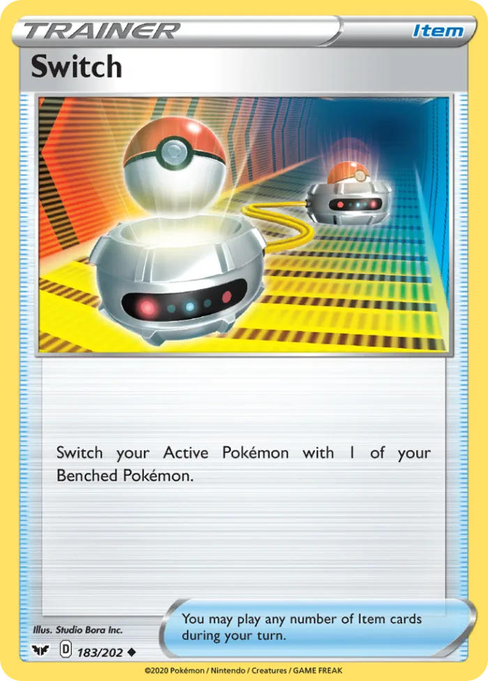 Switch #183 Sword & Shield Pokemon card