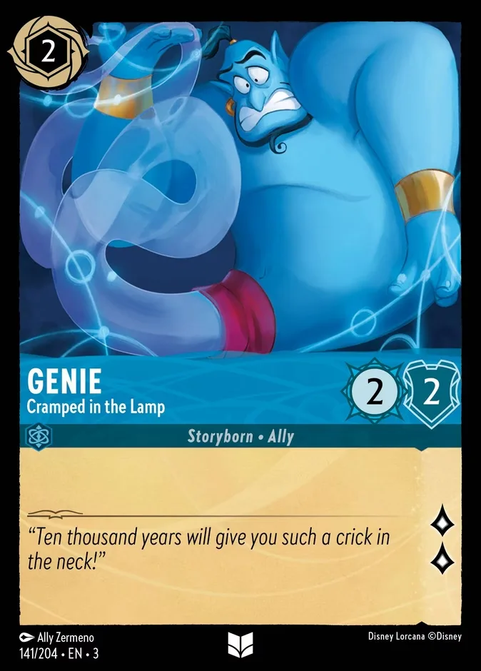 Genie #141 Into the Inklands Disney Lorcana card