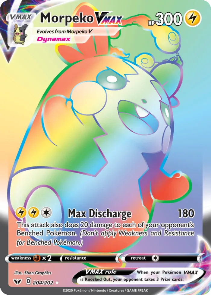 Morpeko VMAX #204 Sword & Shield Pokemon card