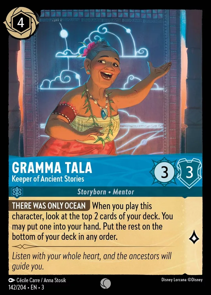 Gramma Tala #142 Into the Inklands Disney Lorcana card