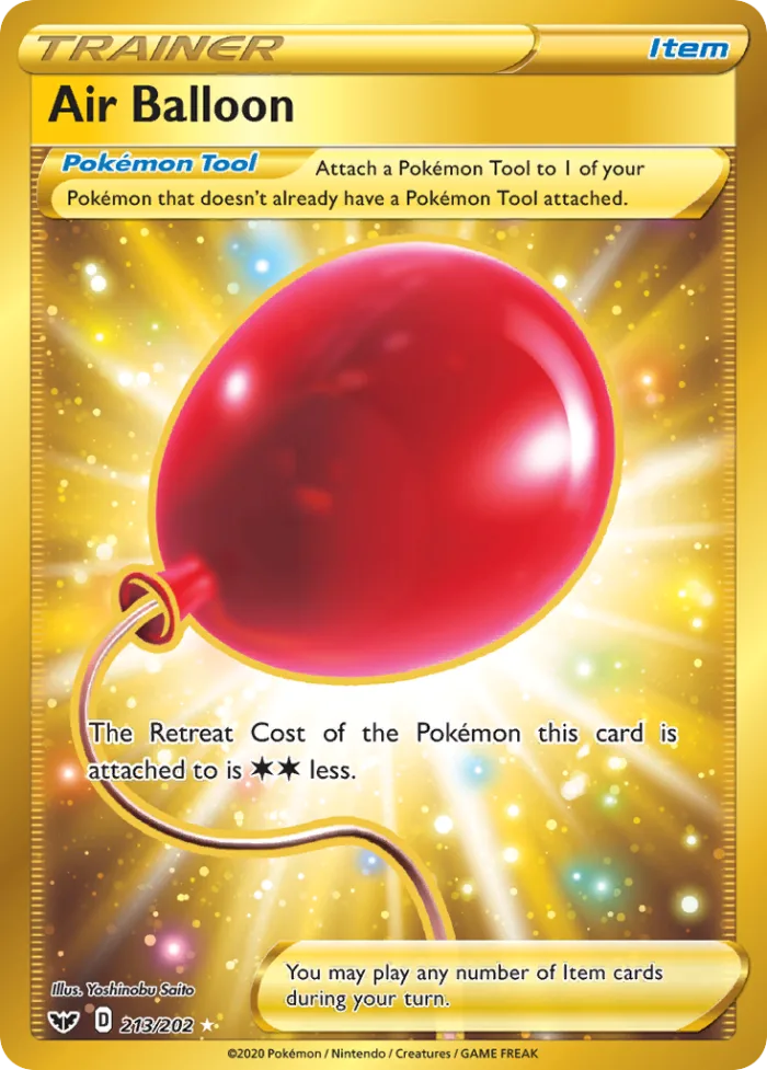 Air Balloon #213 Sword & Shield Pokemon card