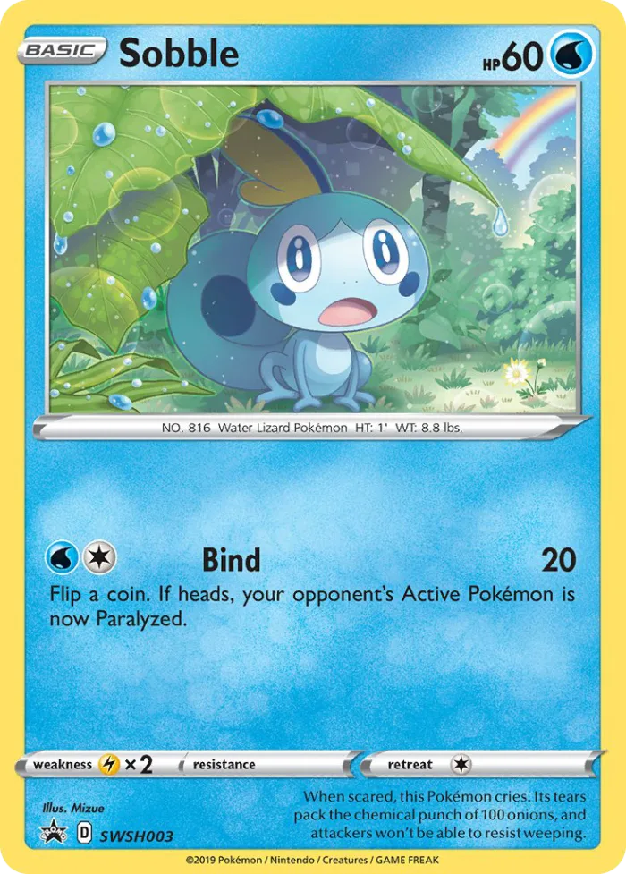 Sobble #SWSH003 SWSH Black Star Promos Pokemon card