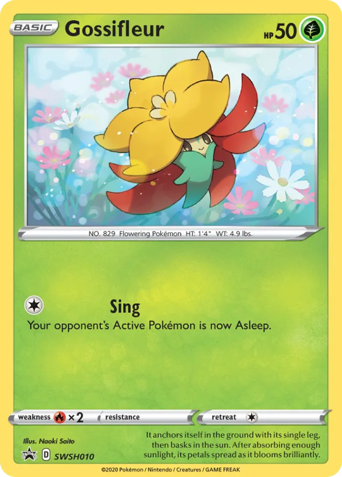 Gossifleur #SWSH010 SWSH Black Star Promos Pokemon card