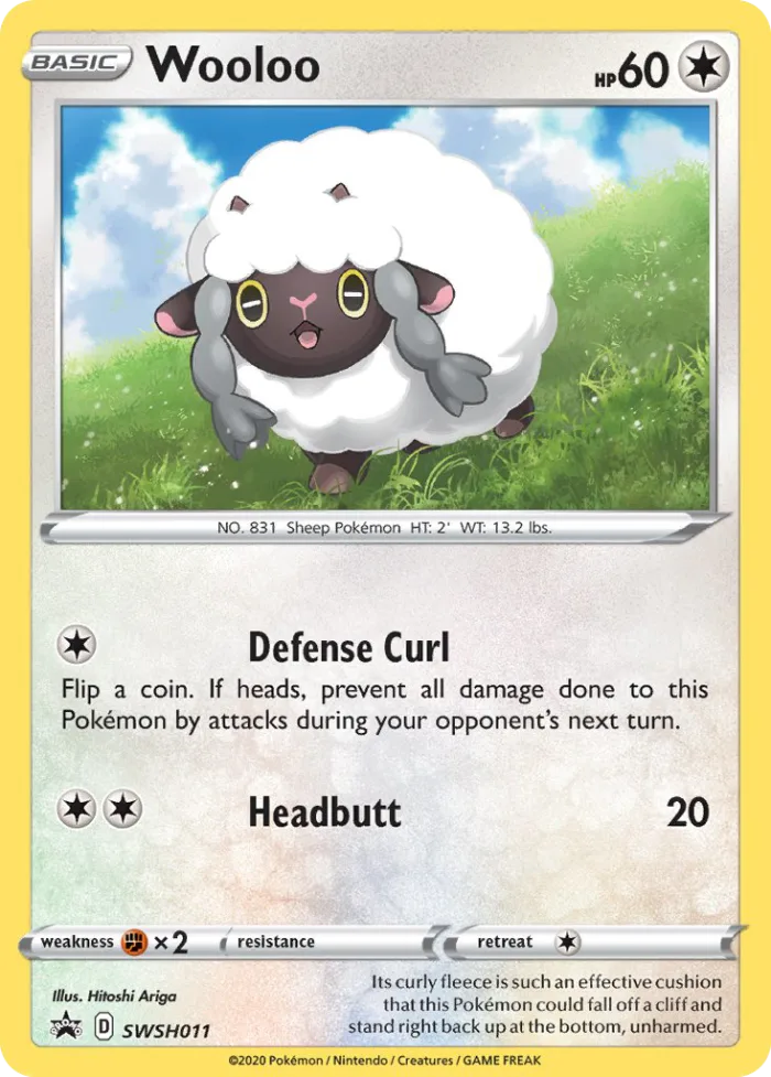 Wooloo #SWSH011 SWSH Black Star Promos Pokemon card