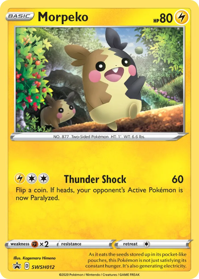 Morpeko #SWSH012 SWSH Black Star Promos Pokemon card