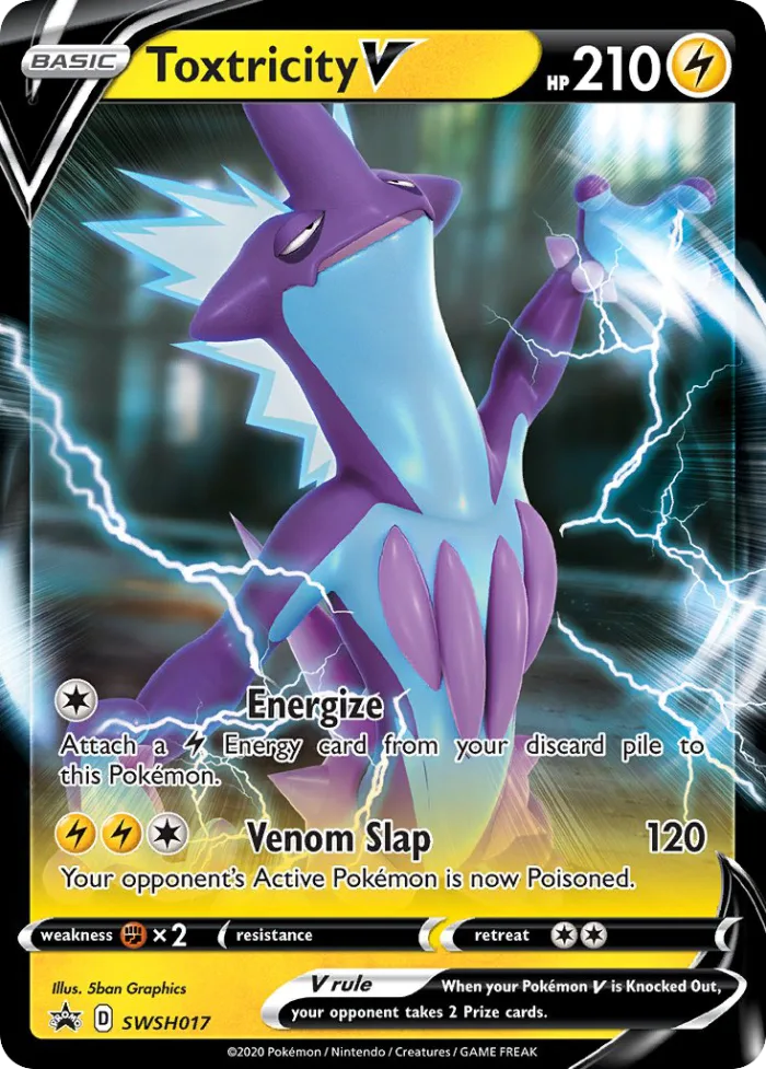 Toxtricity V #SWSH017 SWSH Black Star Promos Pokemon card