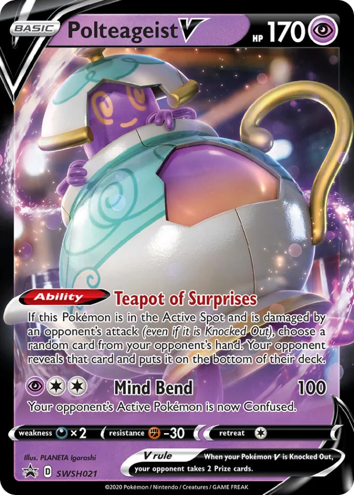 Polteageist V #SWSH021 SWSH Black Star Promos Pokemon card
