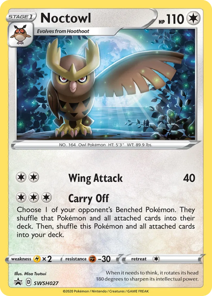 Noctowl #SWSH027 SWSH Black Star Promos Pokemon card