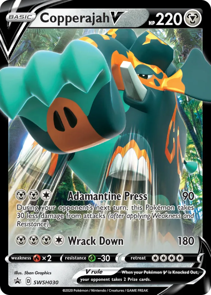 Copperajah V #SWSH030 SWSH Black Star Promos Pokemon card