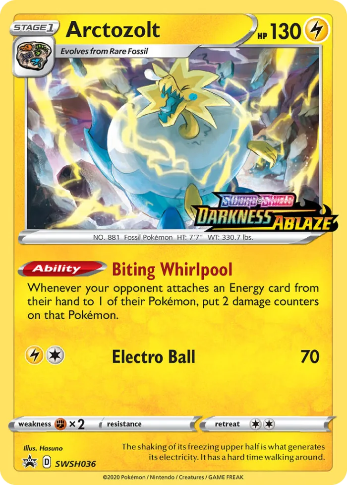 Arctozolt #SWSH036 SWSH Black Star Promos Pokemon card