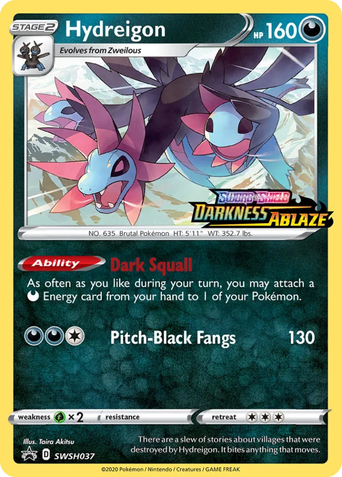 Hydreigon #SWSH037 SWSH Black Star Promos Pokemon card